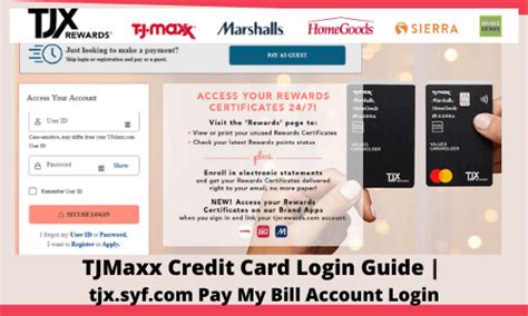 tjx.syf.com/login/|my account